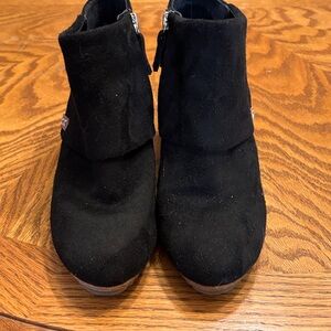 Dr. Scholl’s Wedge heel Black Ankle Boots - Suede size 7 NWOT